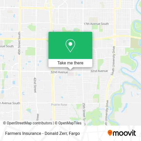 Farmers Insurance - Donald Zerr map