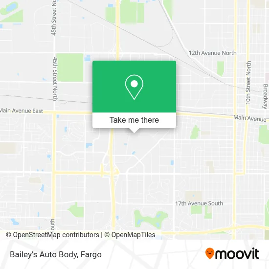 Bailey's Auto Body map