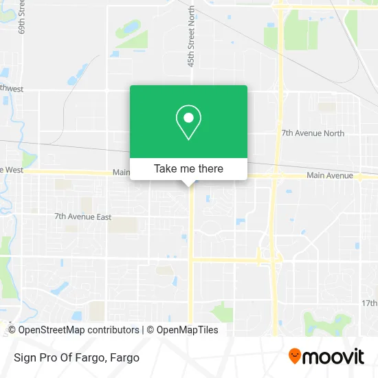 Sign Pro Of Fargo map