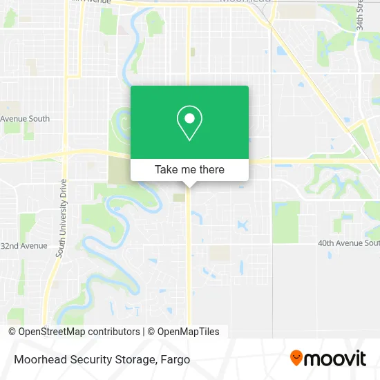 Moorhead Security Storage map