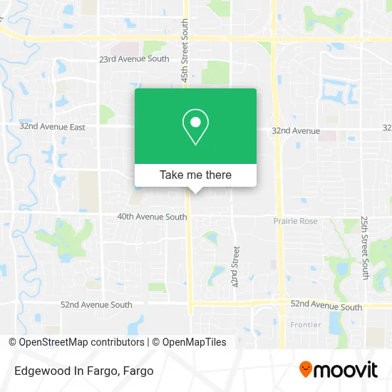 Edgewood In Fargo map
