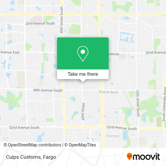 Culps Customs map