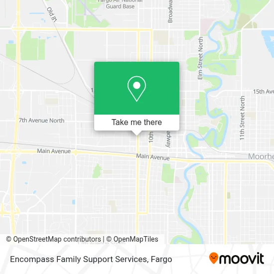 Encompass Family Support Services map