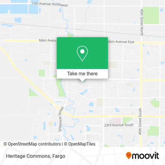 Heritage Commons map