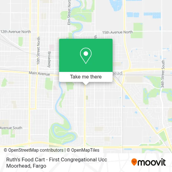 Ruth's Food Cart -  First Congregational Ucc Moorhead map