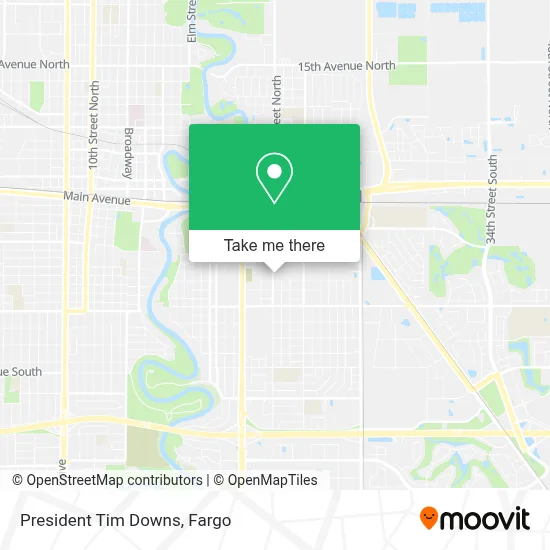 President Tim Downs map