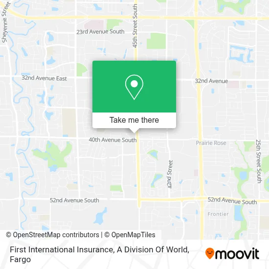 First International Insurance, A Division Of World map