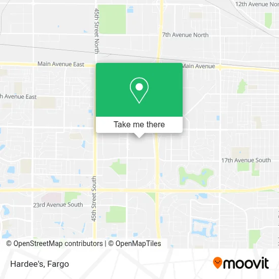 Hardee's map