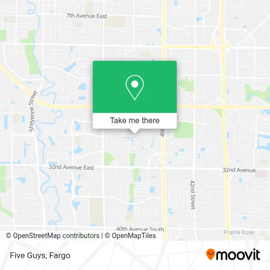 Five Guys map