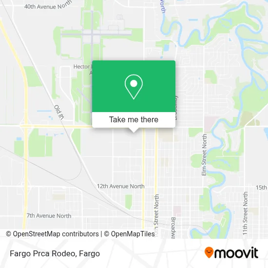 Fargo Prca Rodeo map