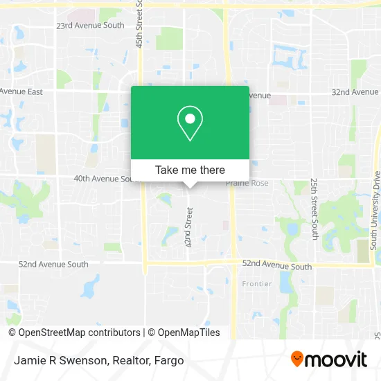 Jamie R Swenson, Realtor map