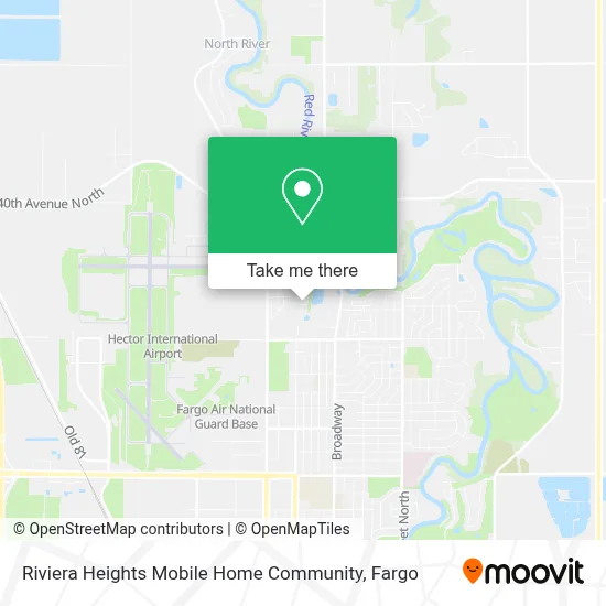 Riviera Heights Mobile Home Community map