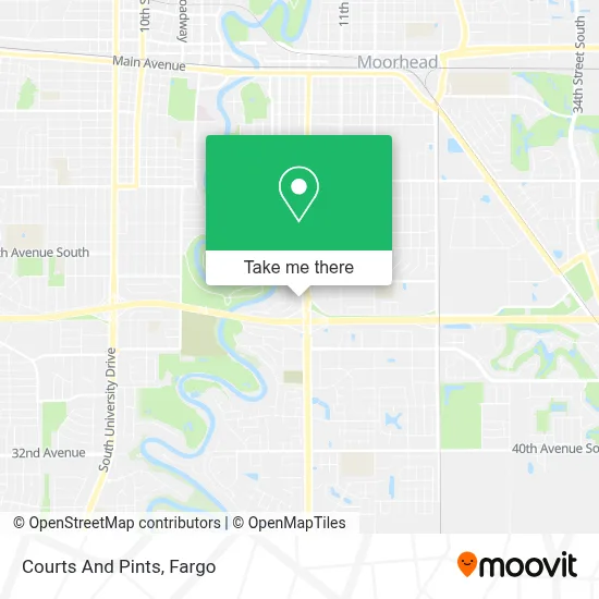 Courts And Pints map