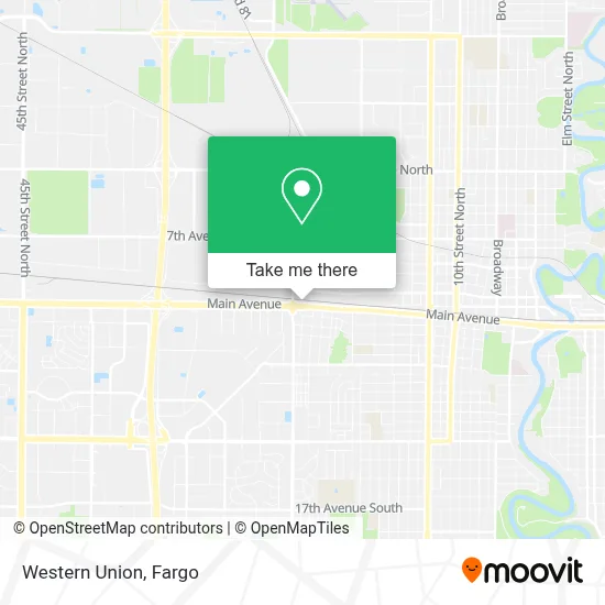 Western Union map