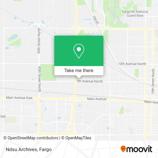 Ndsu Archives map