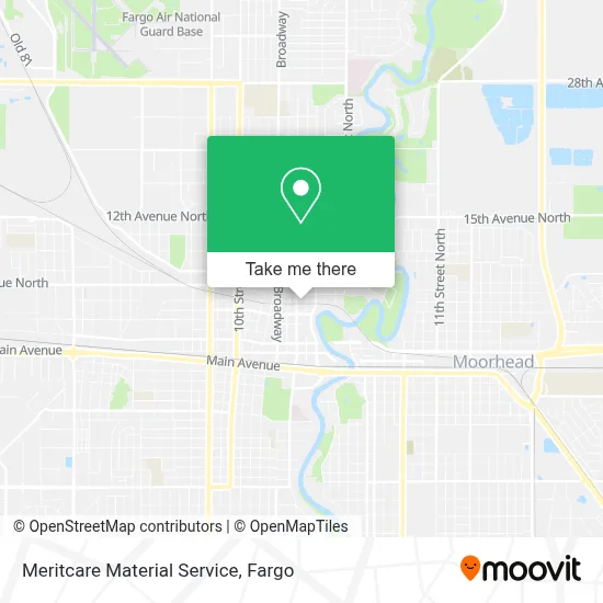 Meritcare Material Service map