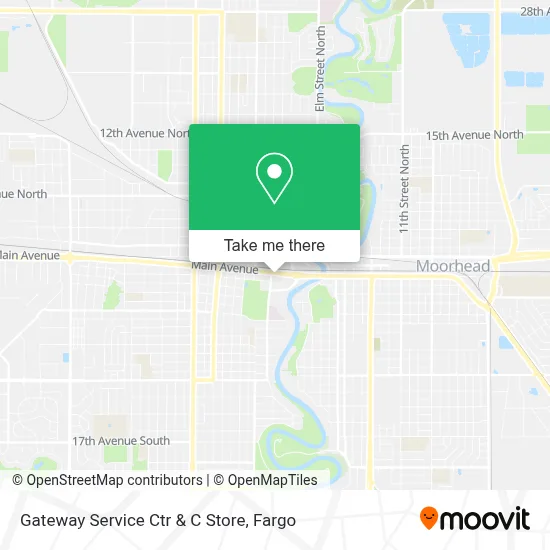 Gateway Service Ctr & C Store map