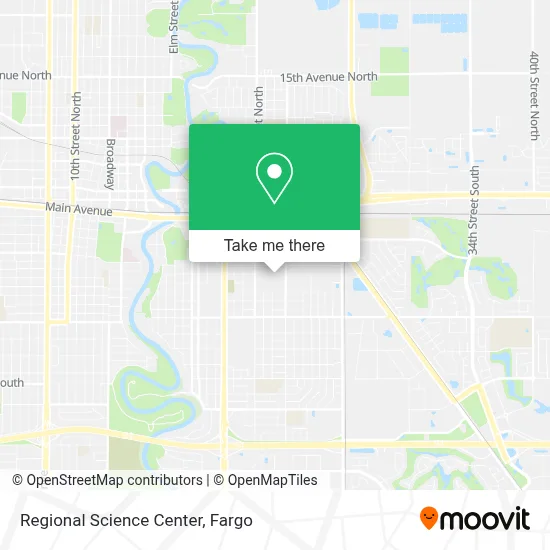 Regional Science Center map