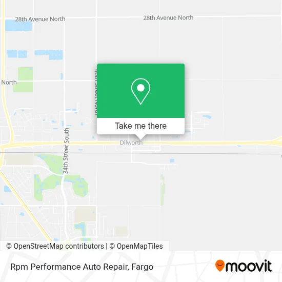 Mapa de Rpm Performance Auto Repair