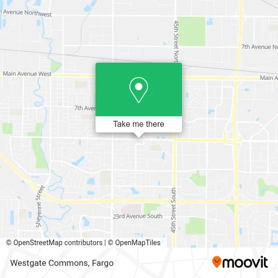 Westgate Commons map
