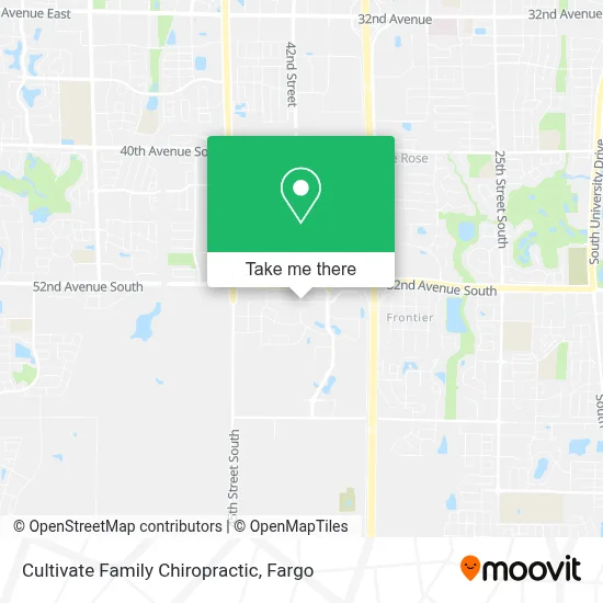 Cultivate Family Chiropractic map