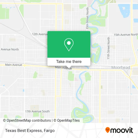 Texas Best Express map