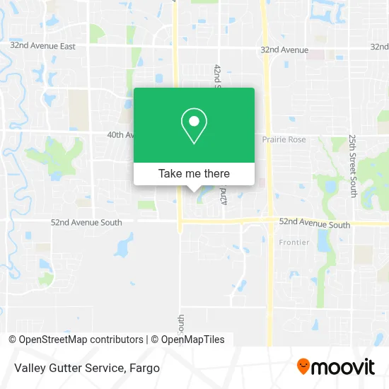Valley Gutter Service map