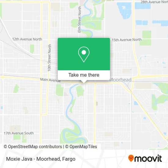 Moxie Java - Moorhead map