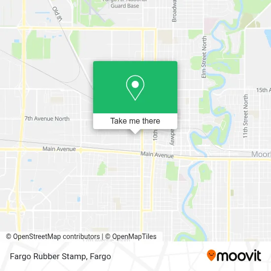 Fargo Rubber Stamp map
