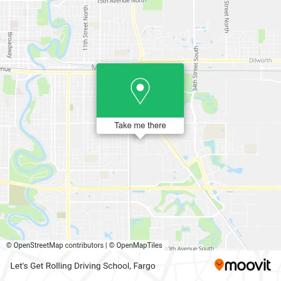 Let's Get Rolling Driving School map