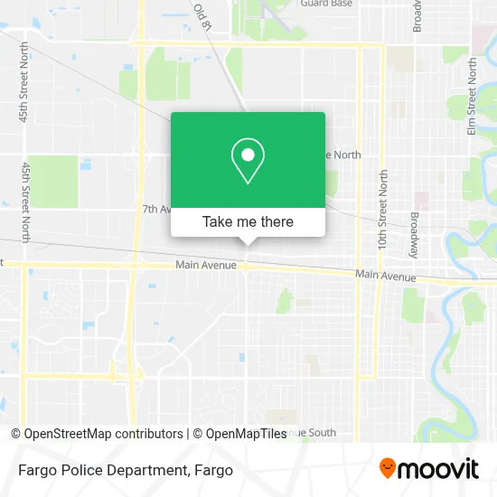 Fargo Police Department map