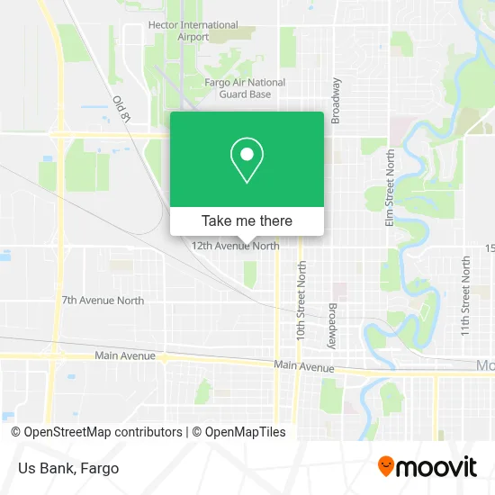 Us Bank map