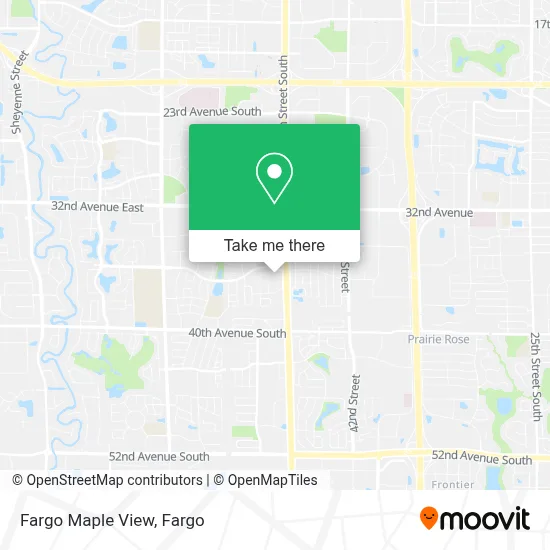 Fargo Maple View map