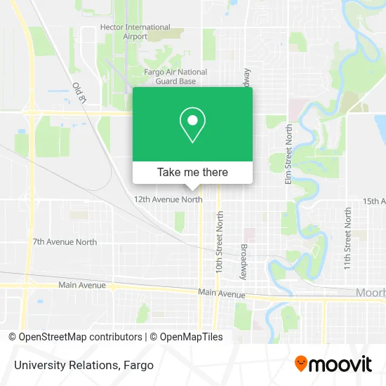University Relations map