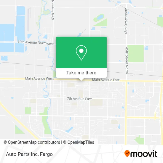Auto Parts Inc map