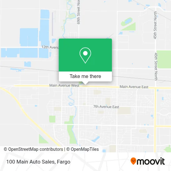 100 Main Auto Sales map
