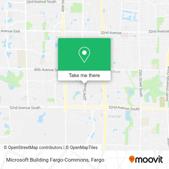 Microsoft Building Fargo-Commons map