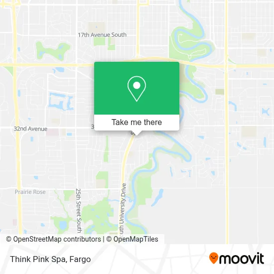 Think Pink Spa map