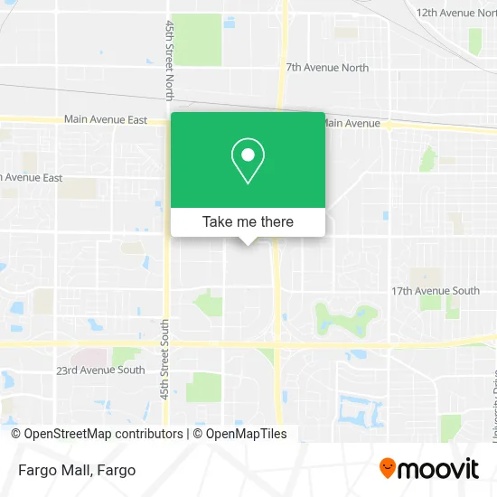 Fargo Mall map