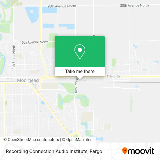 Recording Connection Audio Institute map