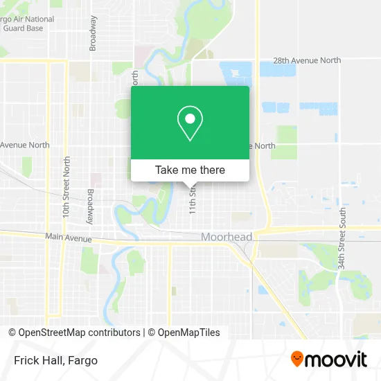 Frick Hall map