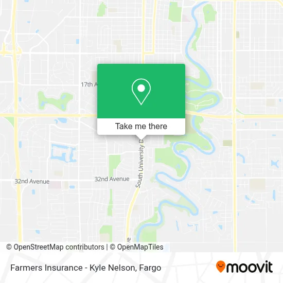 Farmers Insurance - Kyle Nelson map