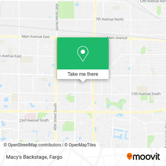 Macy's Backstage map