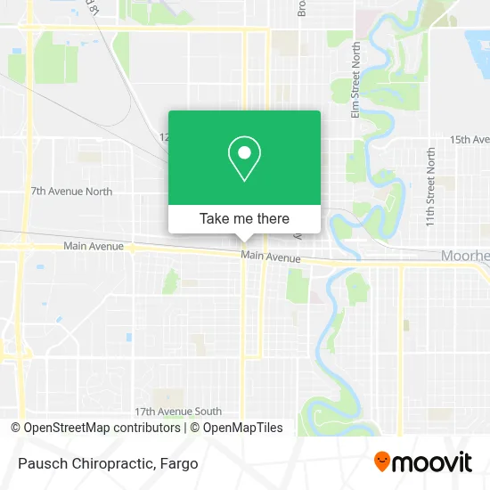 Pausch Chiropractic map