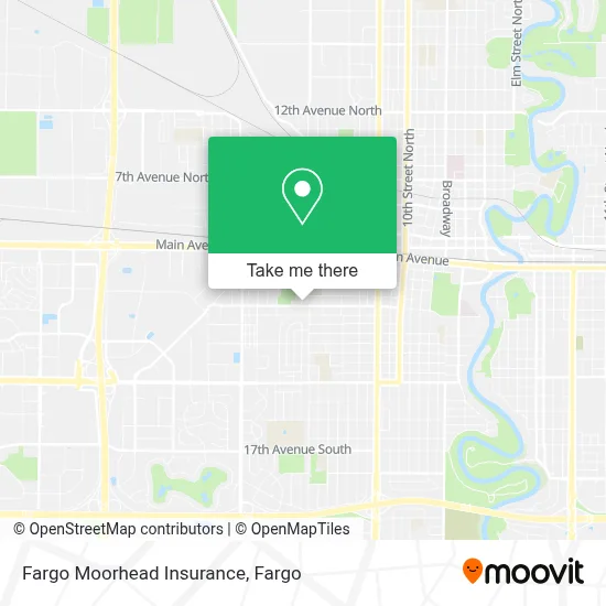 Fargo Moorhead Insurance map