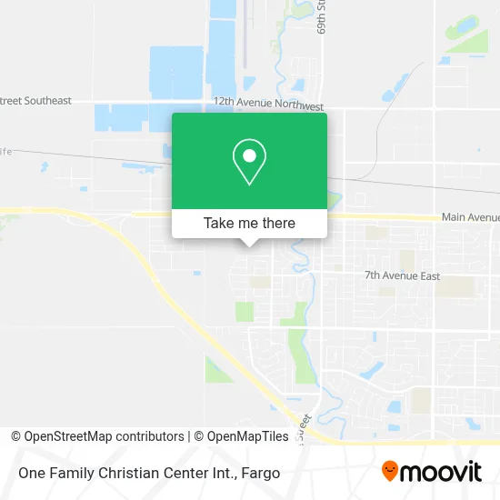 One Family Christian Center Int. map