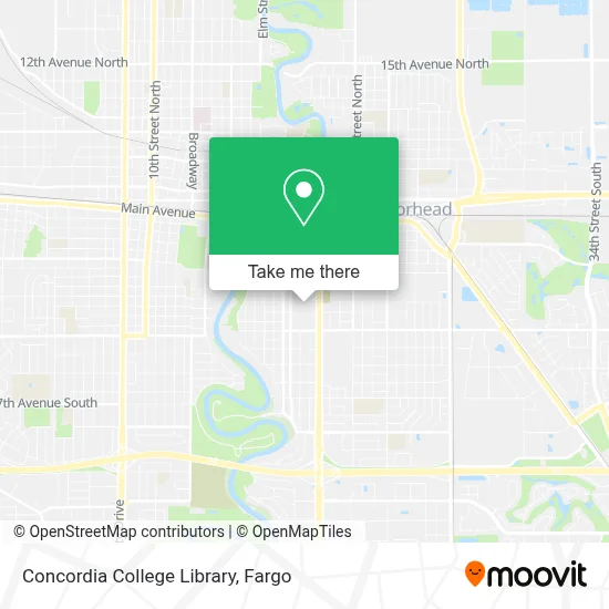 Concordia College Library map