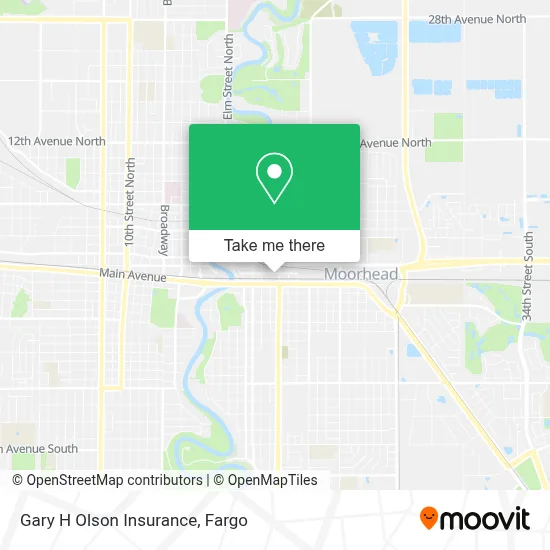Gary H Olson Insurance map