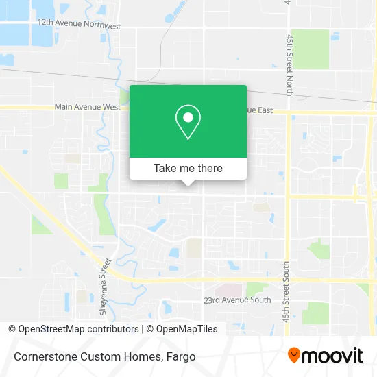 Cornerstone Custom Homes map