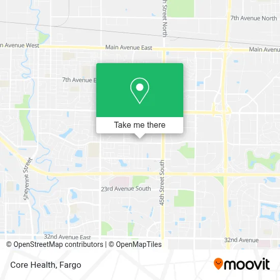 Core Health map